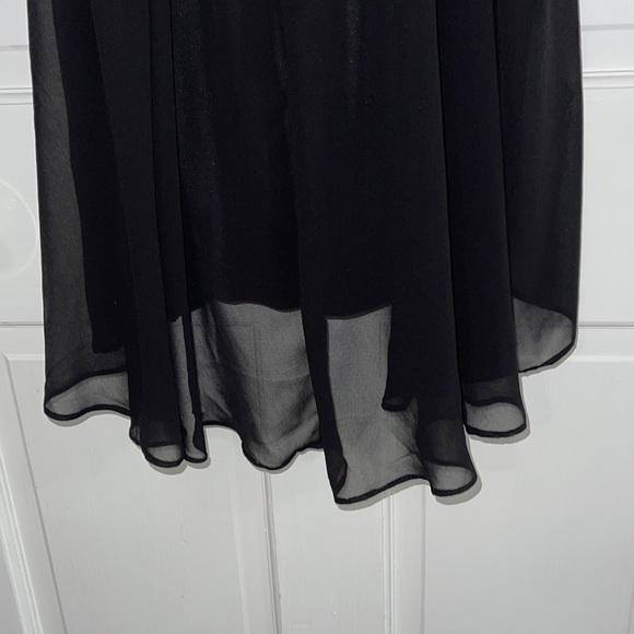 Womens black beach high/low dress/sundress size large with polyester lining. - Picture 7 of 7